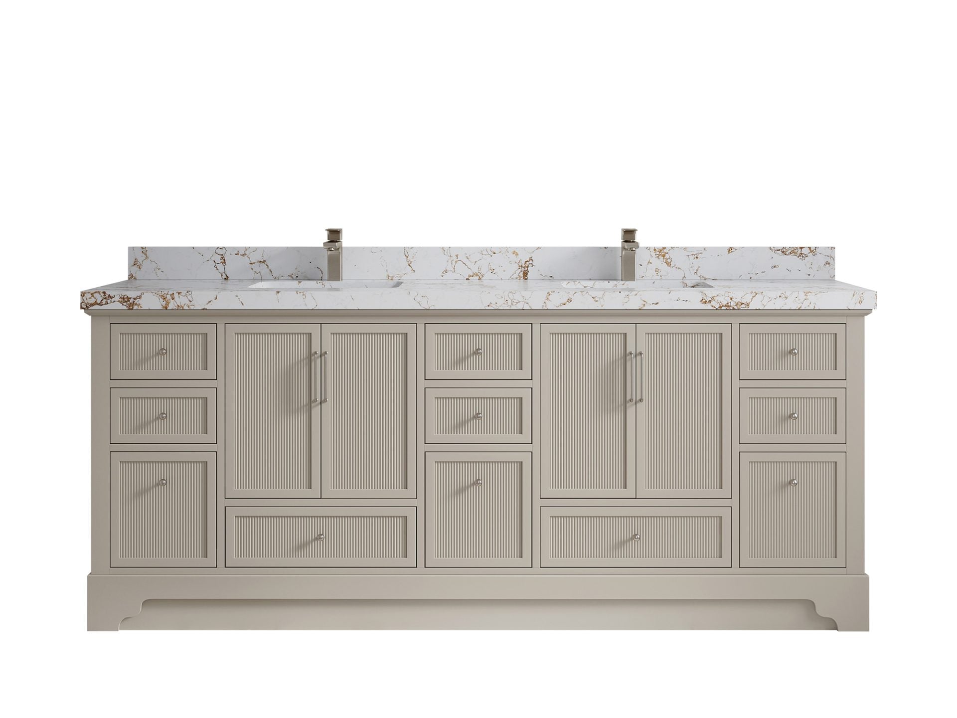 Alys 84 in. W x 22 in. D Double Sink Bathroom Vanity