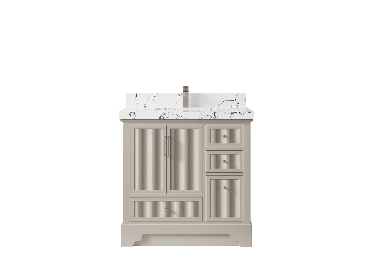Alys 36 in. W x 22 in. D Center Sink Bathroom Vanity