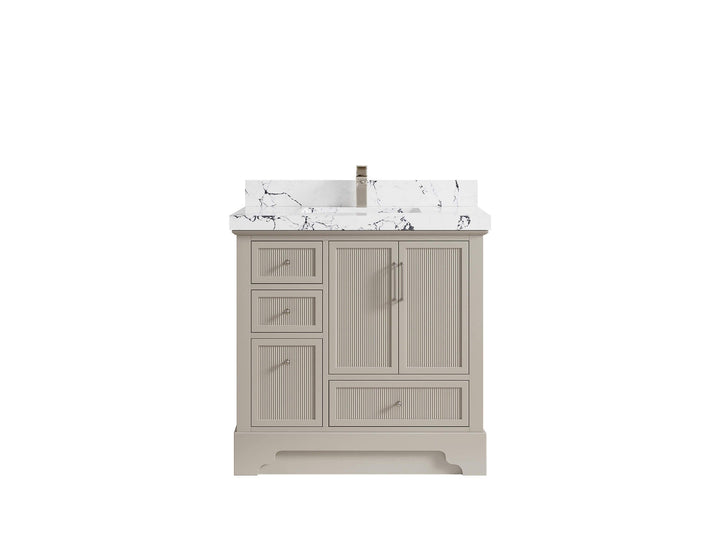 Alys 36 in. W x 22 in. D Center Sink Vanity for Modern Bathrooms - photo 38