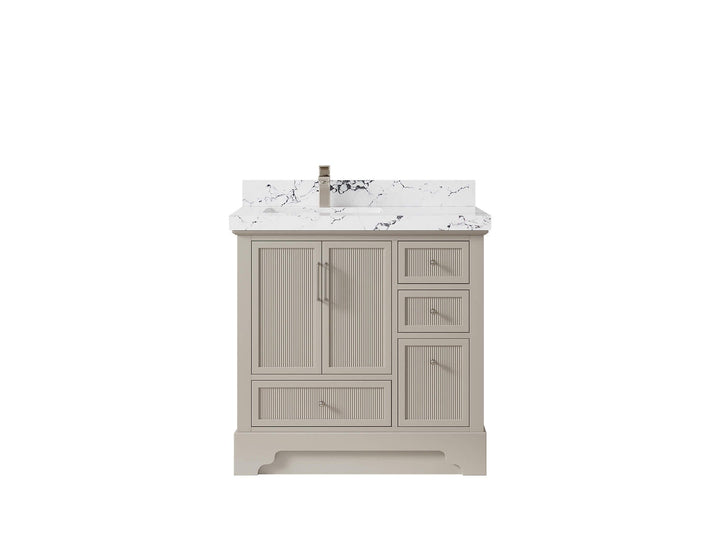 Alys 36 in. W x 22 in. D Left Offset Sink Bathroom Vanity - photo 38