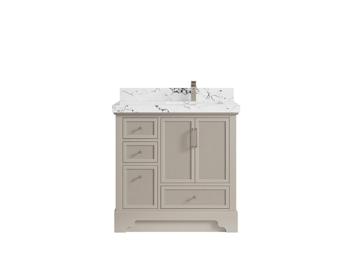 Alys 36 in. W x 22 in. D Right Offset Sink Bathroom Vanity - photo 36