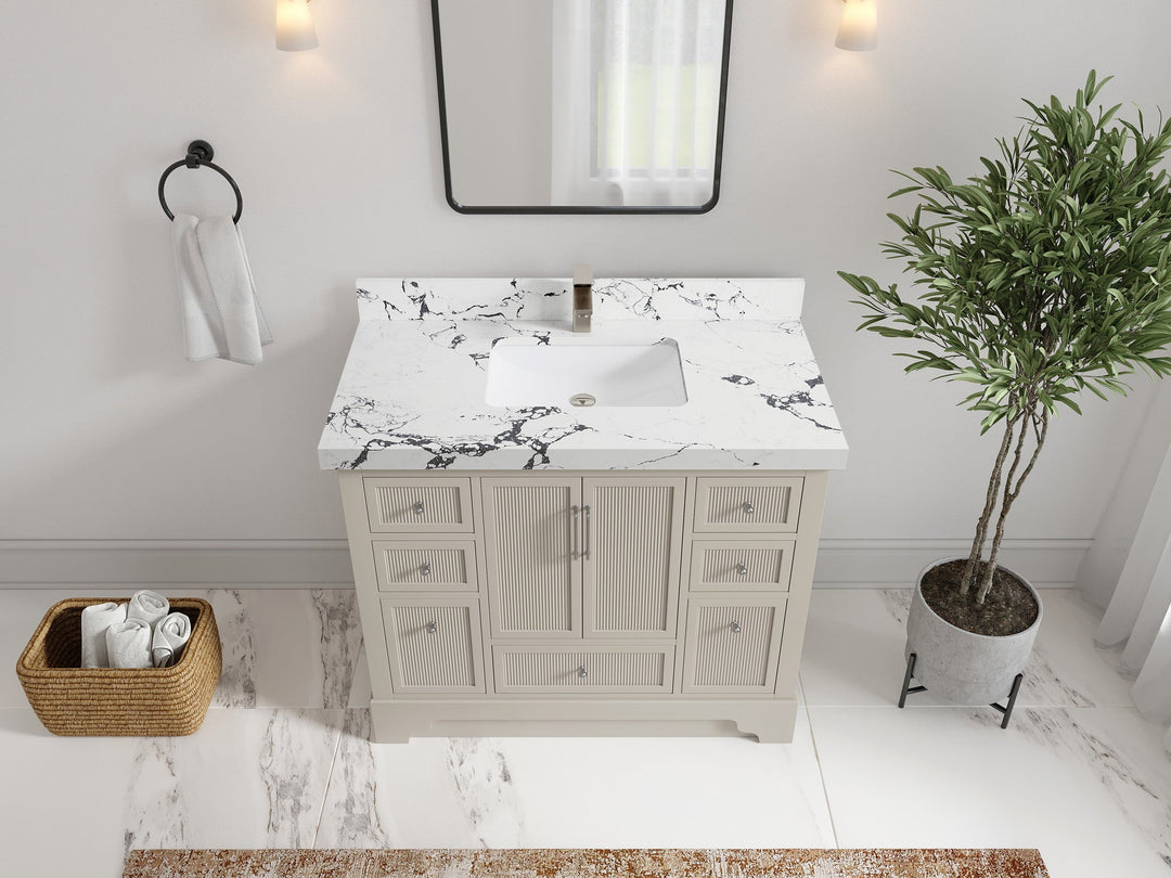 Alys 42 in. W x 22 in. D Single Sink Bathroom Vanity