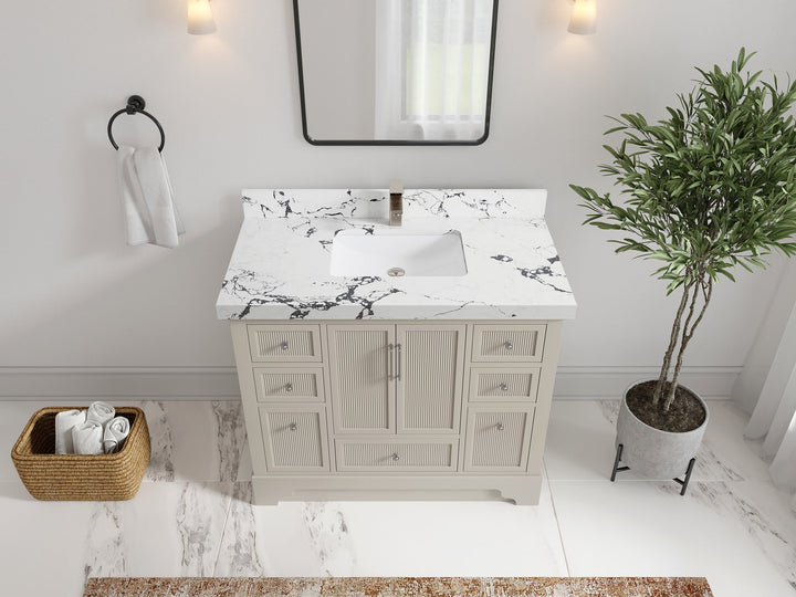 Alys 42 in. W x 22 in. D Single Sink Bathroom Vanity - photo 37