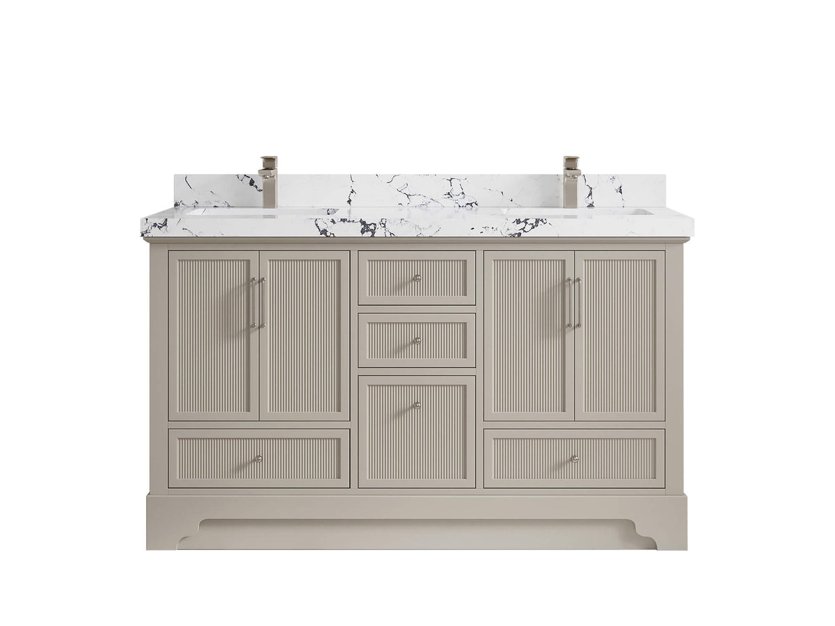 Alys 60 in. W x 22 in. D Double Sink Bathroom Vanity