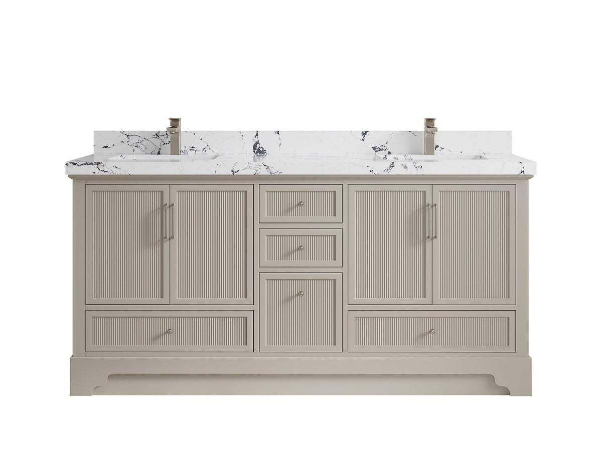 Alys 72 in. W x 22 in. D Double Sink Bathroom Vanity