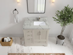 Alys 36 in. W x 22 in. D Right Offset Sink Bathroom Vanity - photo 37
