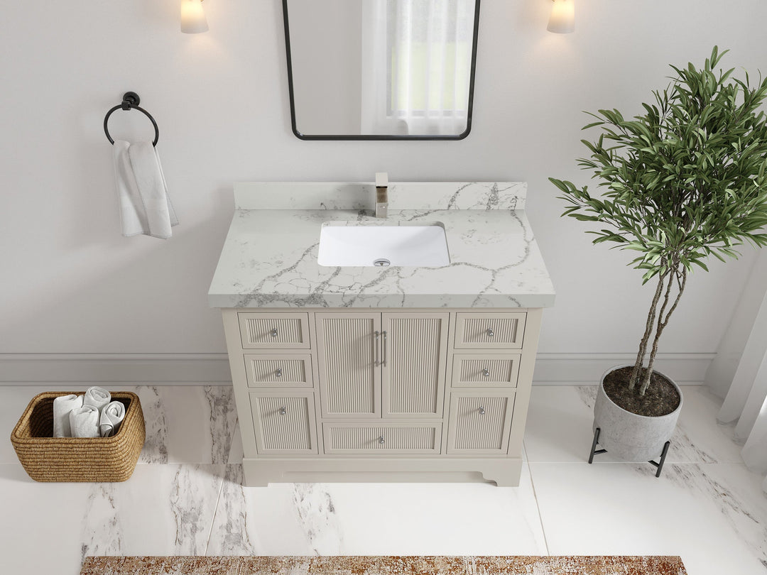Alys 42 in. W x 22 in. D Single Sink Bathroom Vanity