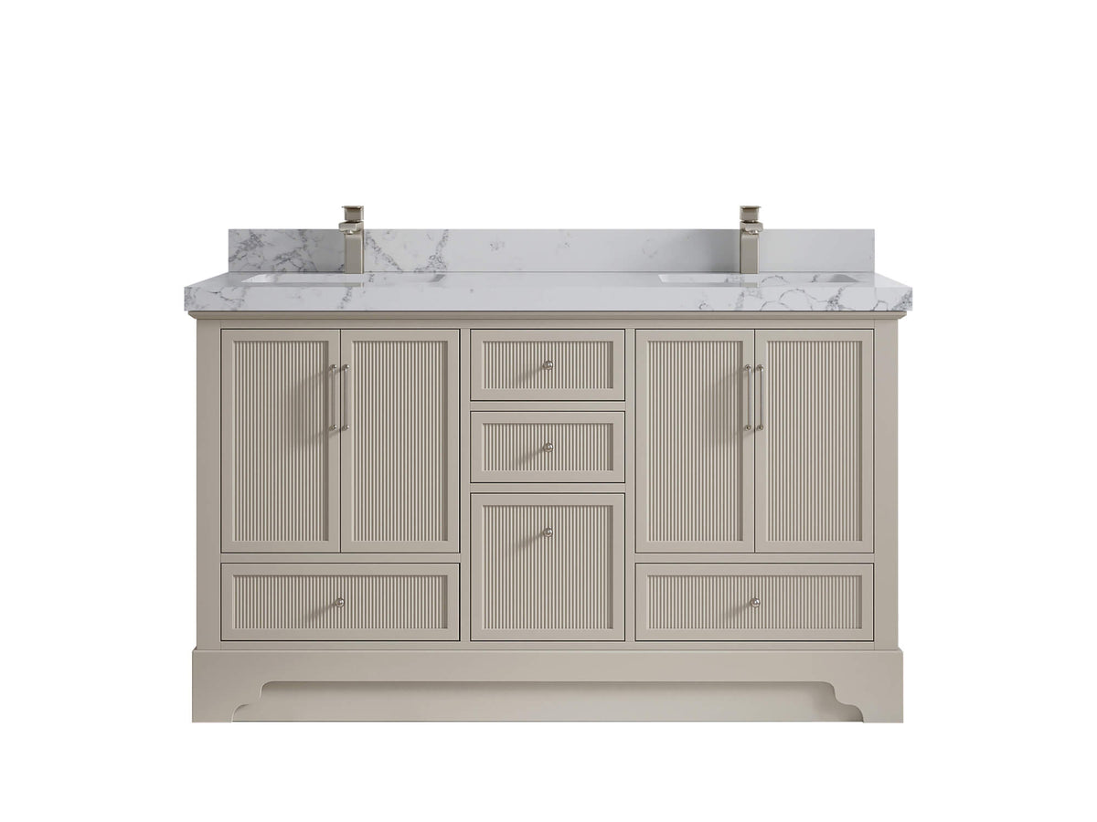 Alys 60 in. W x 22 in. D Double Sink Bathroom Vanity