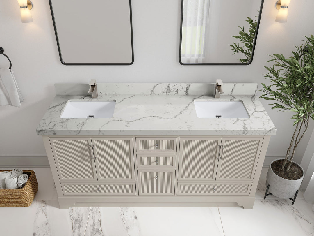 Alys 72 in. W x 22 in. D Double Sink Bathroom Vanity