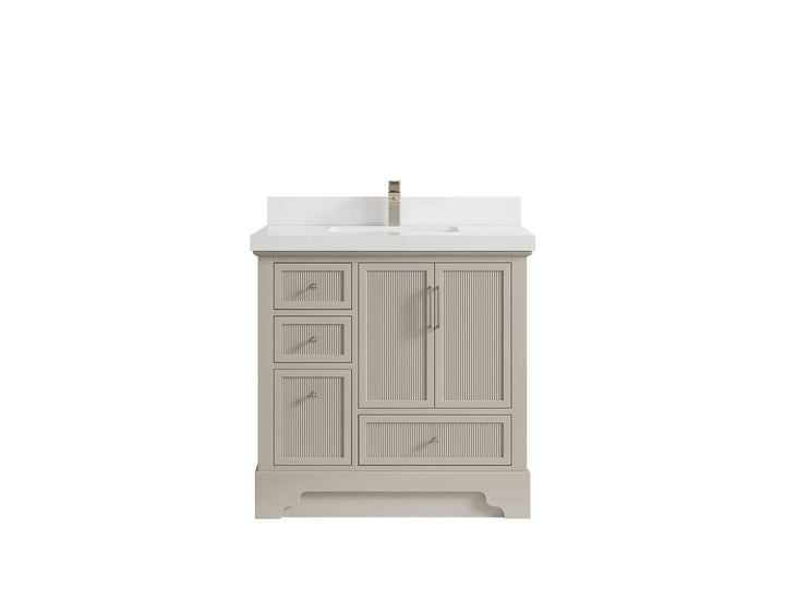 Alys 36 in. W x 22 in. D Center Sink Vanity for Modern Bathrooms - photo 42