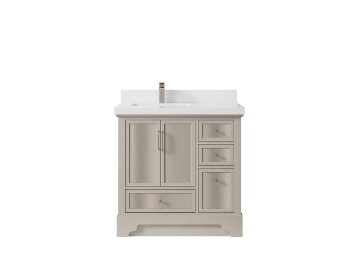 Alys 36 in. W x 22 in. D Left Offset Sink Bathroom Vanity - photo 42