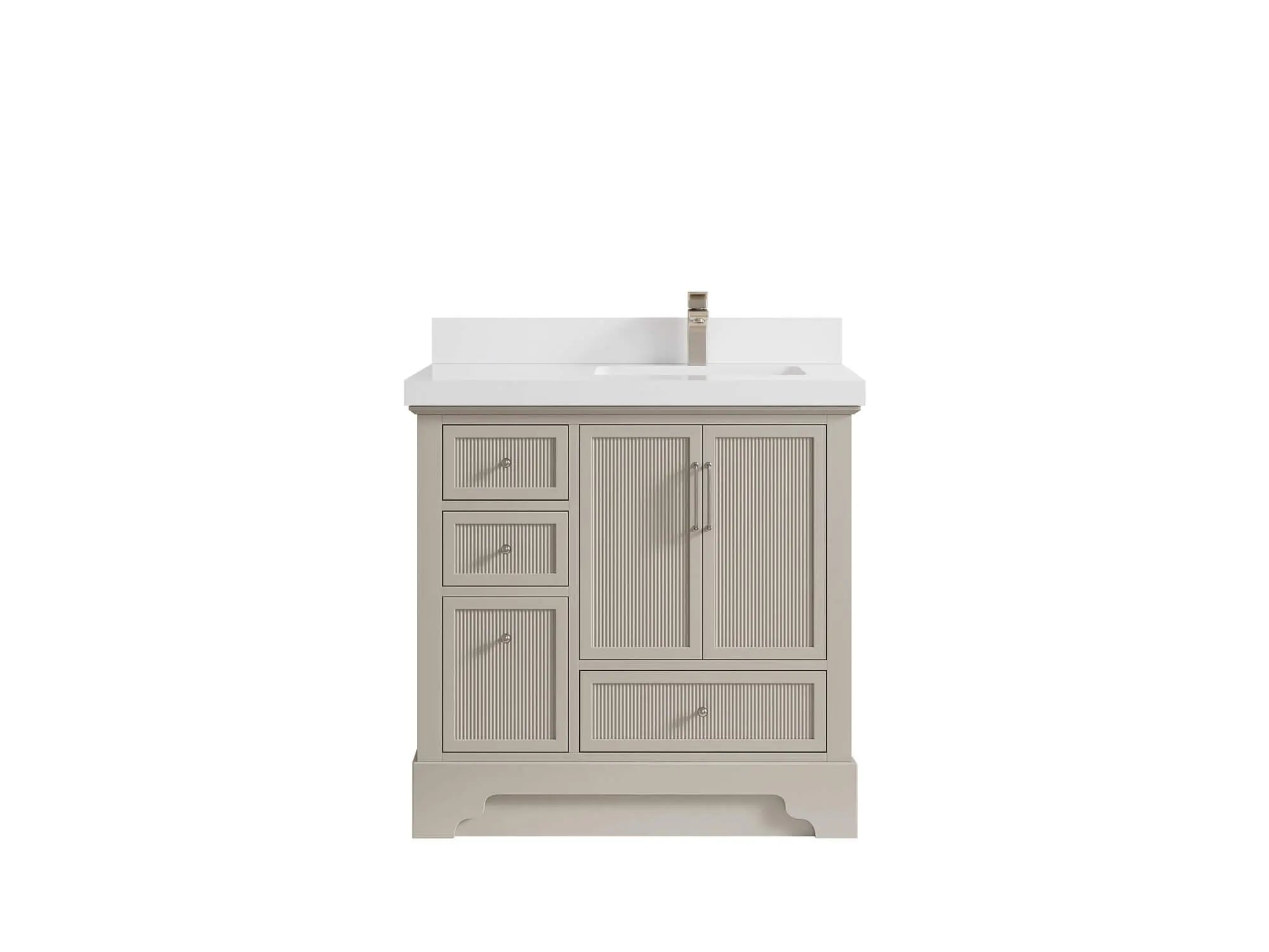 Alys 36 in. W x 22 in. D Right Offset Sink Bathroom Vanity