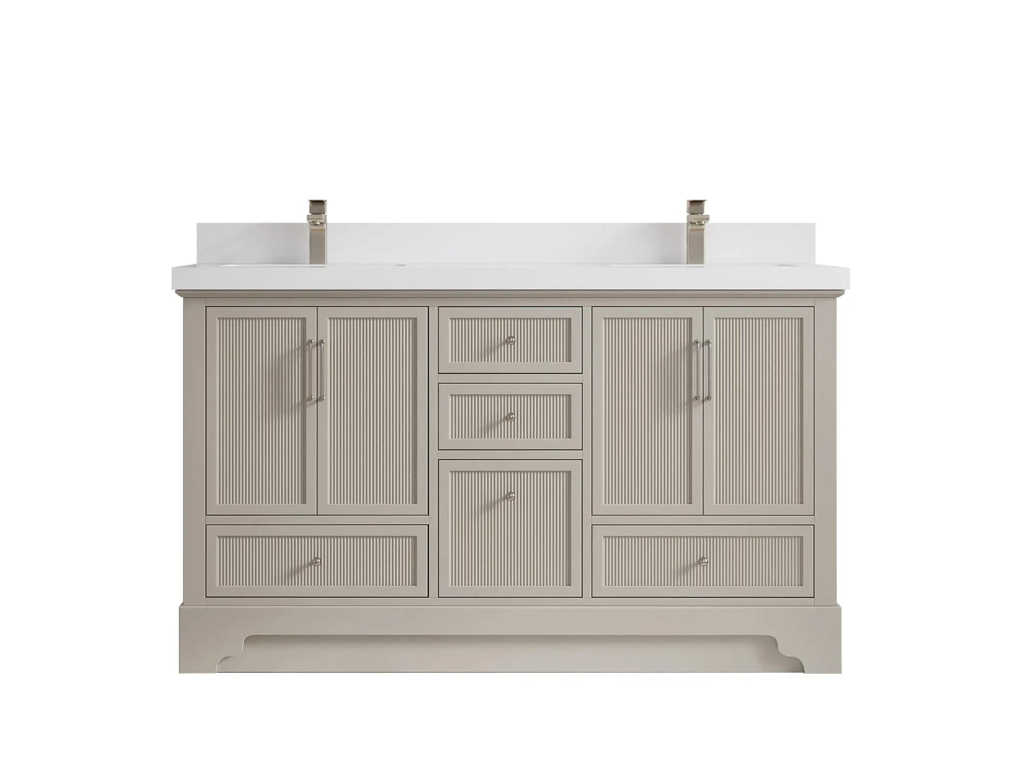 Alys 60 in. W x 22 in. D Double Sink Bathroom Vanity