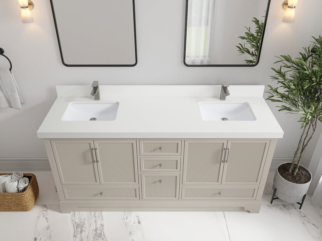 Alys 72 in. W x 22 in. D Double Sink Bathroom Vanity