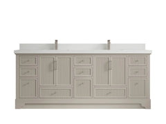 Alys 84 in. W x 22 in. D Double Sink Bathroom Vanity - photo 42