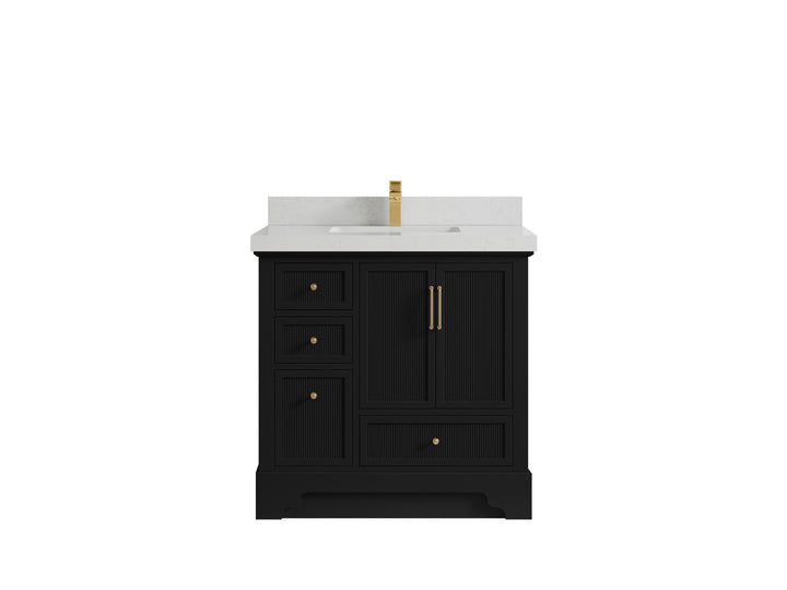 Alys 36 in. W x 22 in. D Center Sink Vanity for Modern Bathrooms - photo 10