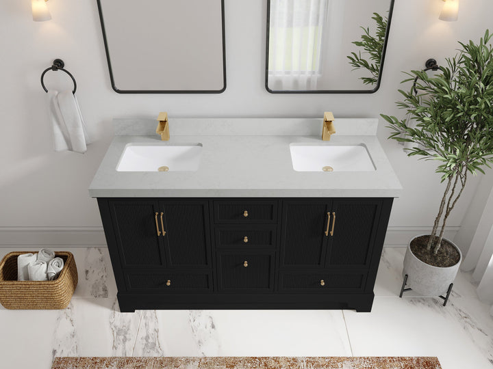 Alys 60 in. W x 22 in. D Double Sink Bathroom Vanity - photo 19