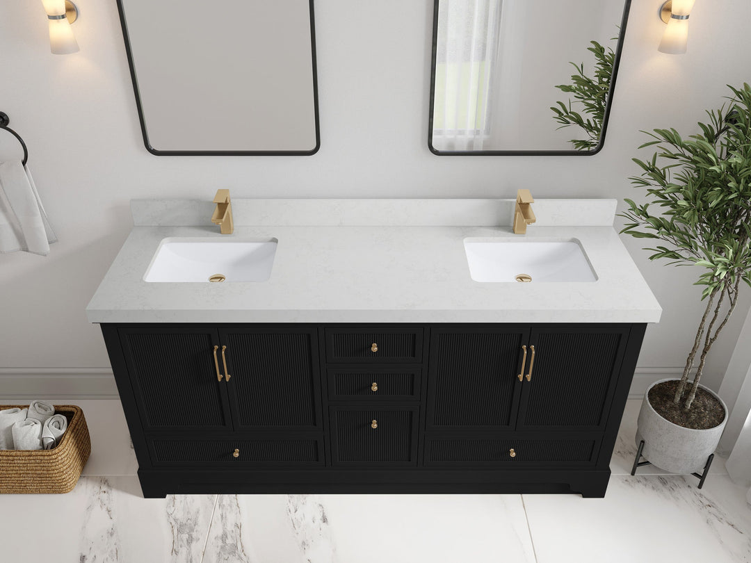Alys 72 in. W x 22 in. D Double Sink Bathroom Vanity