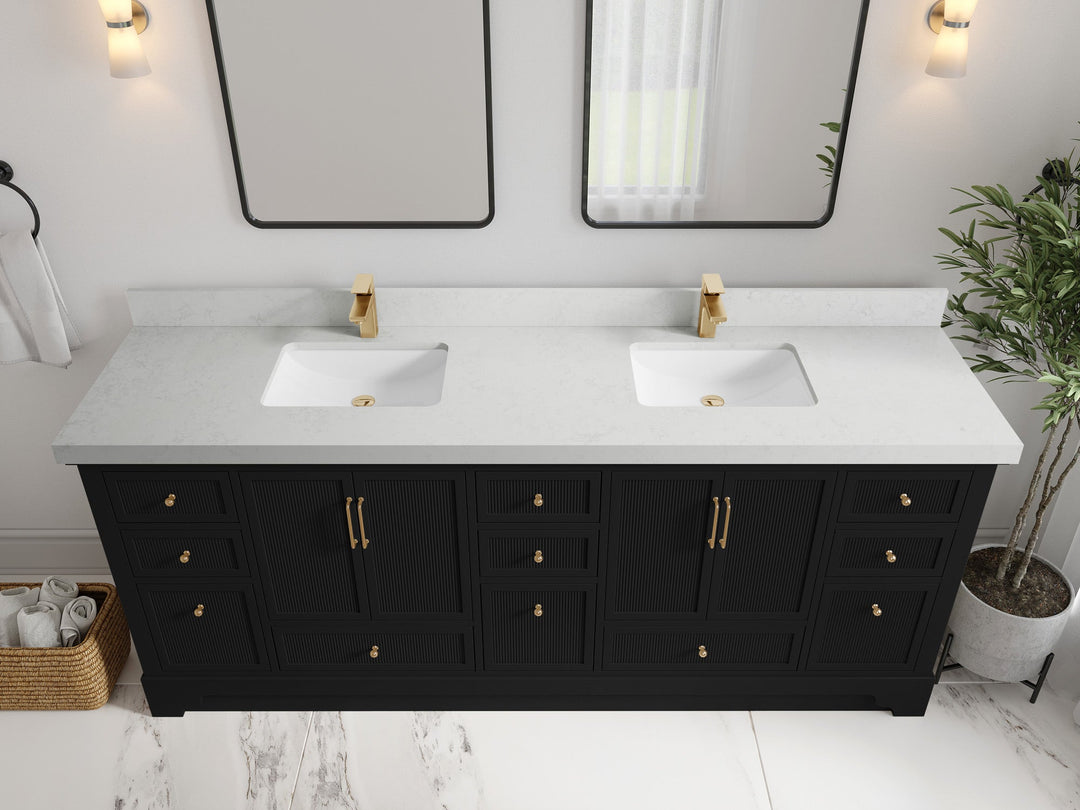 Alys 84 in. W x 22 in. D Double Sink Bathroom Vanity