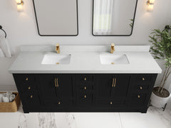 Alys 84 in. W x 22 in. D Double Sink Bathroom Vanity - photo 19