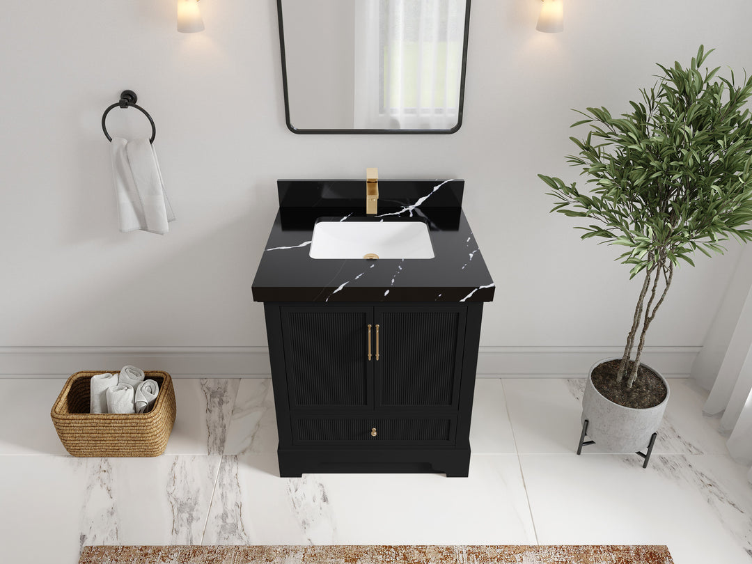 Alys 30 in. W x 22 in. D Single Sink Bathroom Vanity