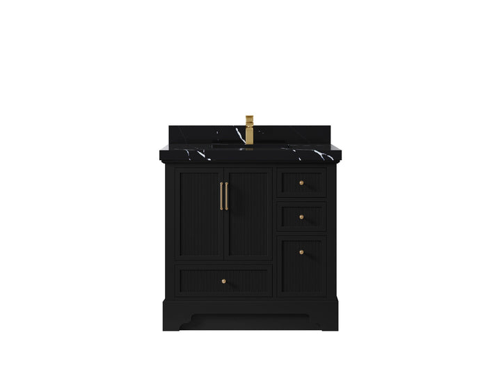 Alys 36 in. W x 22 in. D Center Sink Bathroom Vanity - photo 8