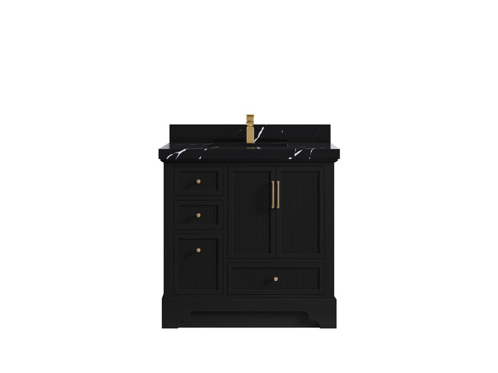 Alys 36 in. W x 22 in. D Center Sink Vanity for Modern Bathrooms - photo 12