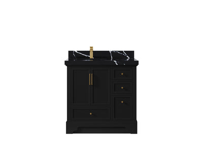 Alys 36 in. W x 22 in. D Left Offset Sink Bathroom Vanity