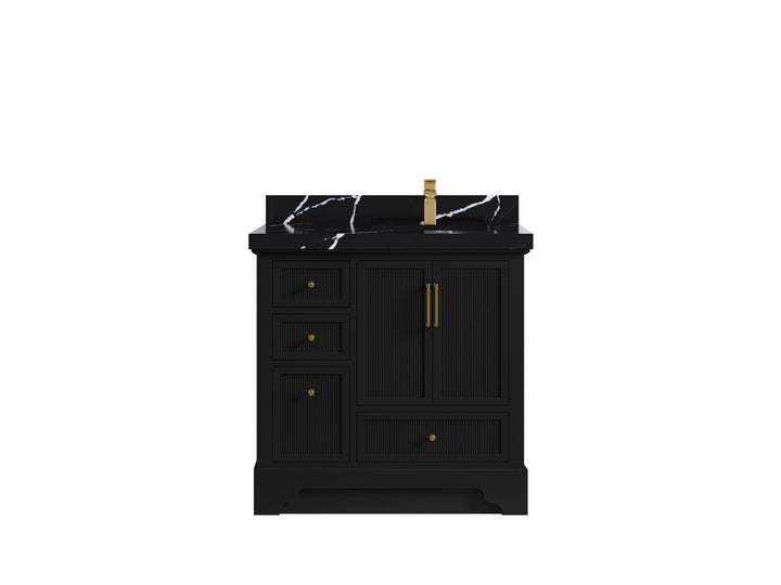 Alys 36 in. W x 22 in. D Right Offset Sink Bathroom Vanity - photo 8