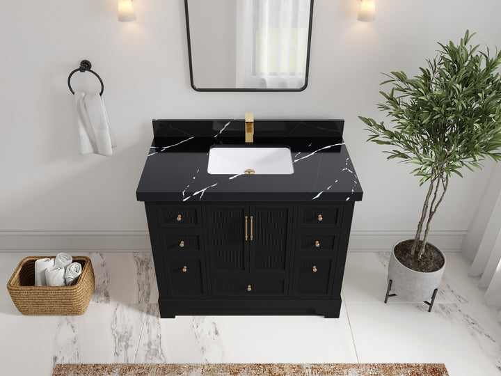 Alys 42 in. W x 22 in. D Single Sink Bathroom Vanity - photo 7