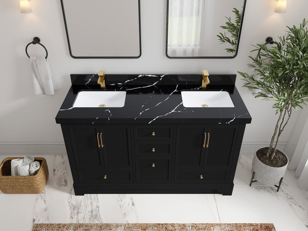 Alys 60 in. W x 22 in. D Double Sink Bathroom Vanity