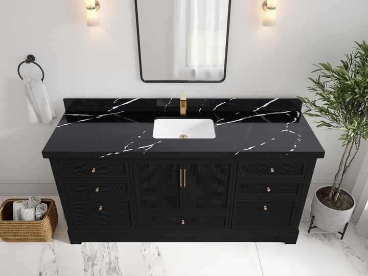 Alys 72 in. W x 22 in. D Single Sink Bathroom Vanity - photo 7