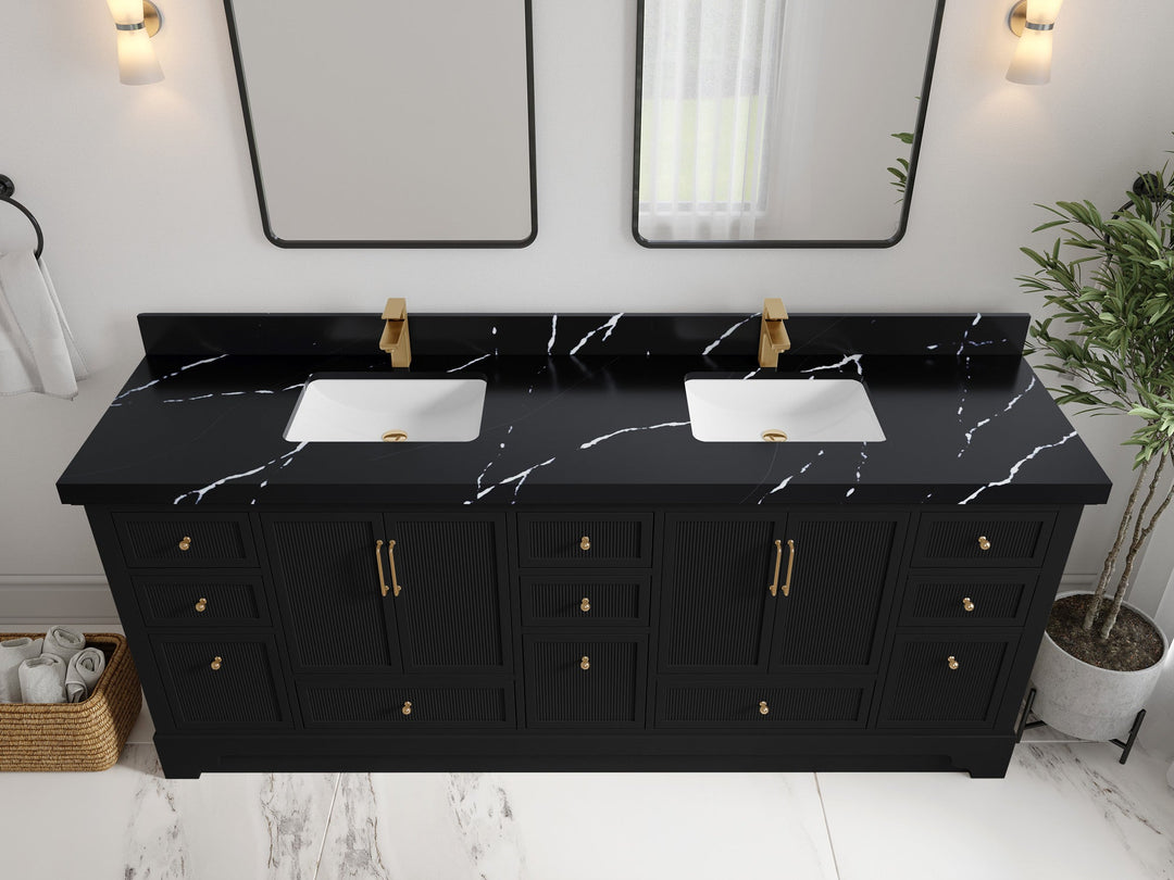 Alys 84 in. W x 22 in. D Double Sink Bathroom Vanity