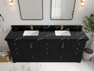 Alys 84 in. W x 22 in. D Double Sink Bathroom Vanity