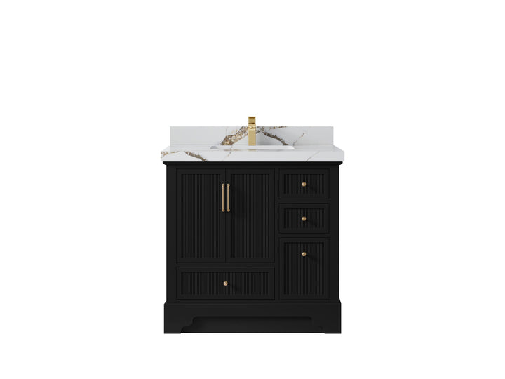 Alys 36 in. W x 22 in. D Center Sink Bathroom Vanity - photo 10