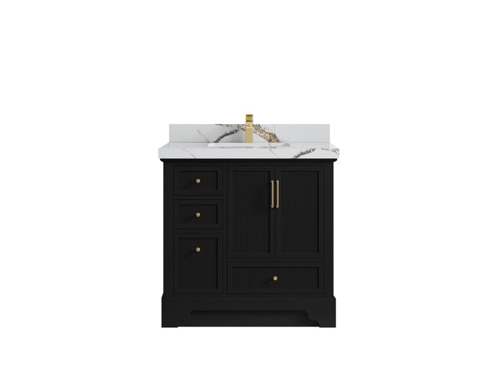 Alys 36 in. W x 22 in. D Center Sink Vanity for Modern Bathrooms - photo 14