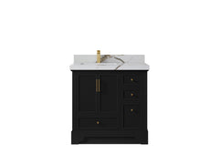 Alys 36 in. W x 22 in. D Left Offset Sink Bathroom Vanity - photo 10