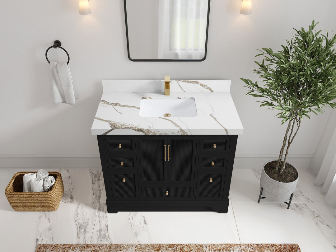 Alys 42 in. W x 22 in. D Single Sink Bathroom Vanity