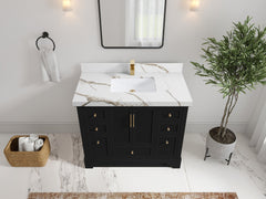 Alys 42 in. W x 22 in. D Single Sink Bathroom Vanity - photo 9
