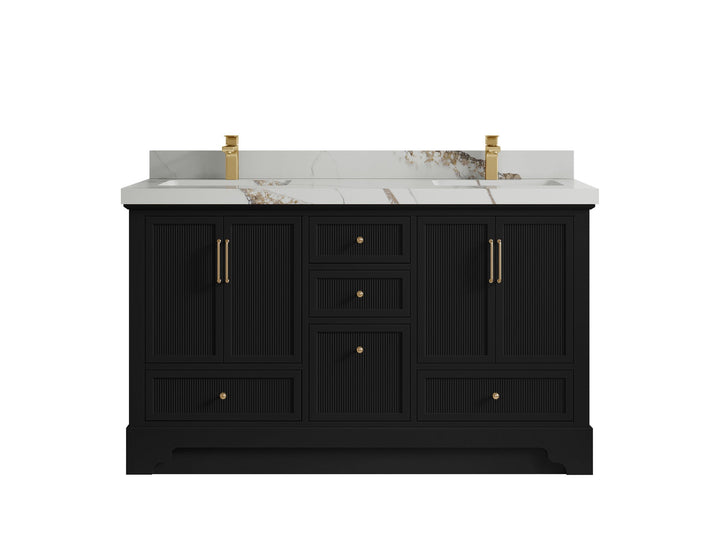 Alys 60 in. W x 22 in. D Double Sink Bathroom Vanity - photo 32