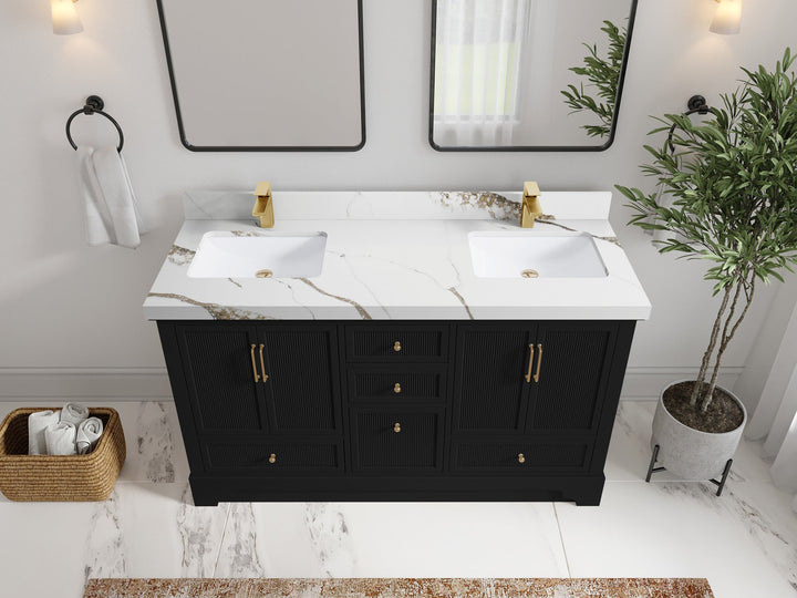 Alys 60 in. W x 22 in. D Double Sink Bathroom Vanity - photo 31