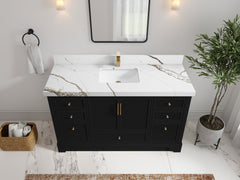 Alys 60 in. W x 22 in. D Single Sink Bathroom Vanity - photo 9