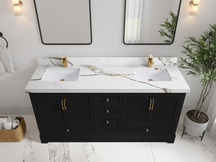 Alys 72 in. W x 22 in. D Double Sink Bathroom Vanity - photo 9