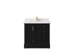Alys 36 in. W x 22 in. D Center Sink Bathroom Vanity - photo 12