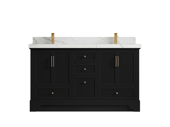Alys 60 in. W x 22 in. D Double Sink Bathroom Vanity - photo 14