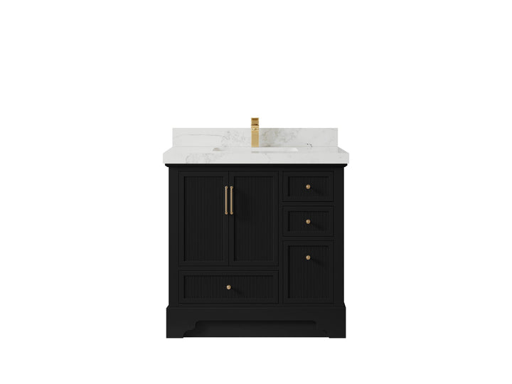 Alys 36 in. W x 22 in. D Center Sink Bathroom Vanity - photo 14