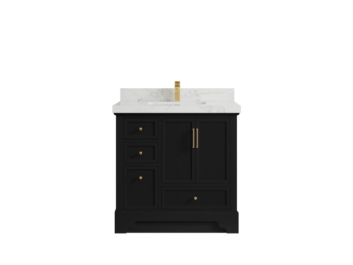 Alys 36 in. W x 22 in. D Center Sink Vanity for Modern Bathrooms - photo 18