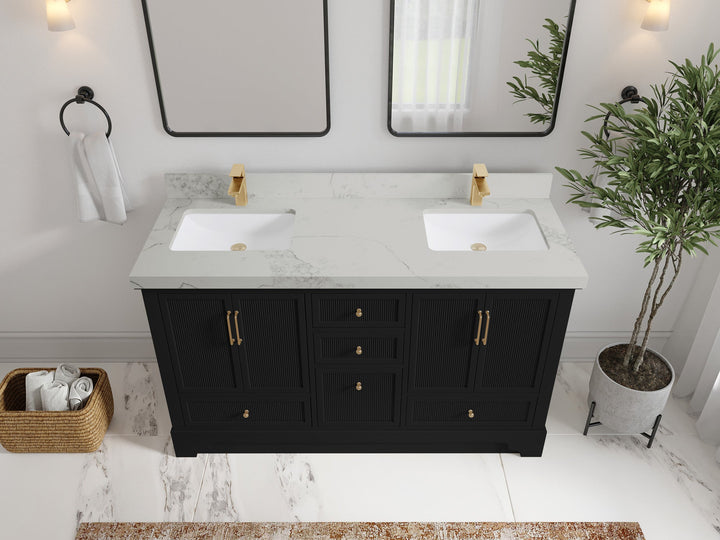 Alys 60 in. W x 22 in. D Double Sink Bathroom Vanity - photo 15