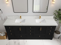 Alys 84 in. W x 22 in. D Double Sink Bathroom Vanity - photo 13