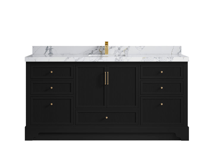 Alys 72 in. W x 22 in. D Single Sink Bathroom Vanity - photo 34